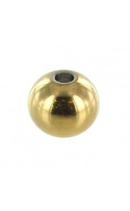 Stainless steel Bead 8mm Gold